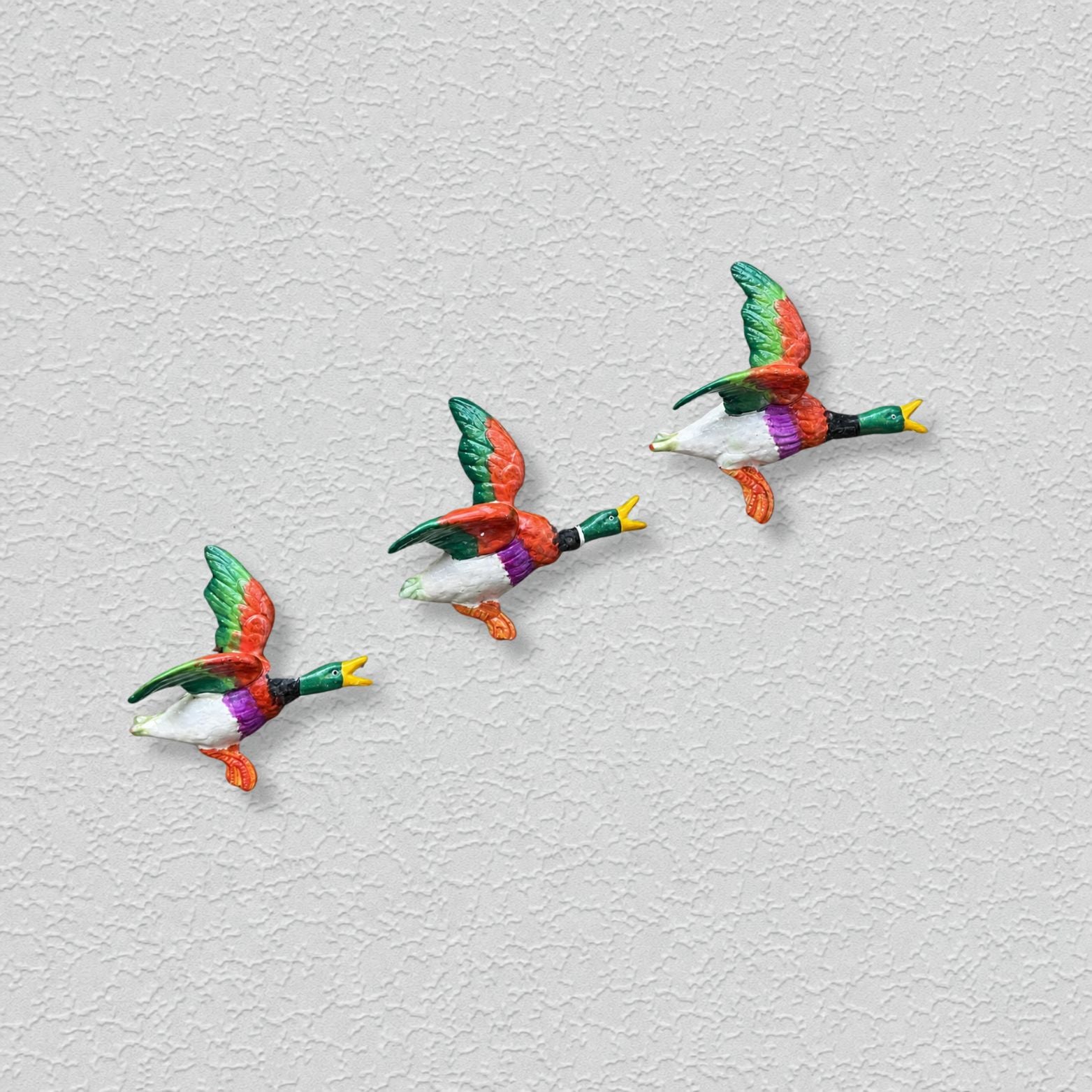 Bright Mallard Trio